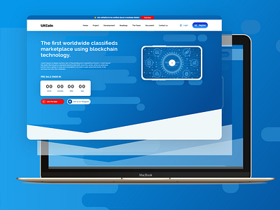 Crypto Currency Landing page bitcoin blockchain template ui ux
