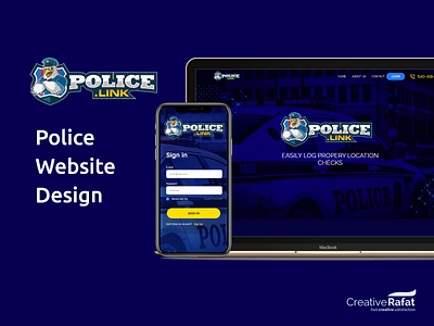 Police Website Design adobe photoshop cc adobe xd block chain creativerafat maxrafat police policeman ui website