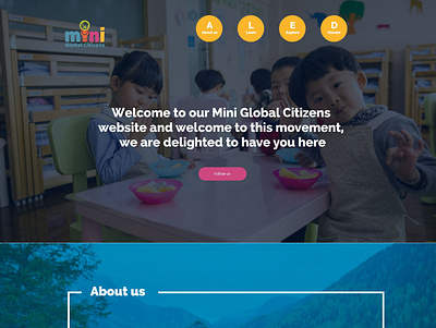 Kids NGO website Template 2020 adobe xd bangladesh creativerafat kids kids app kids ngo website template kids ngo website template maxrafat ui