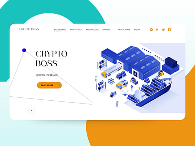 Crypto Bitcoin Website design template