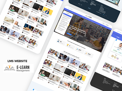 LMS Website design 2021 adobe xd bangladesh branding concept creativerafat learning management system lms maxrafat ui ux website