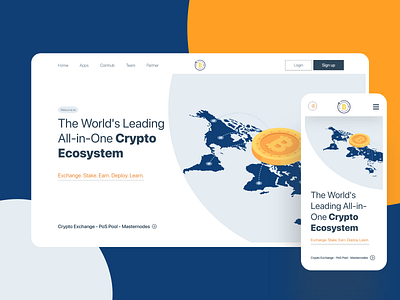 Crypto Currency Website Design 01