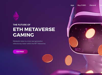 ETH Metaverse Gaming 3d adobe photoshop cc adobe xd animation concept creativerafat graphic design logo maxrafat motion graphics ui