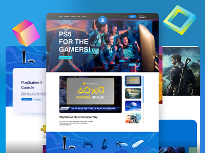 Game Console PlayStation Landing page