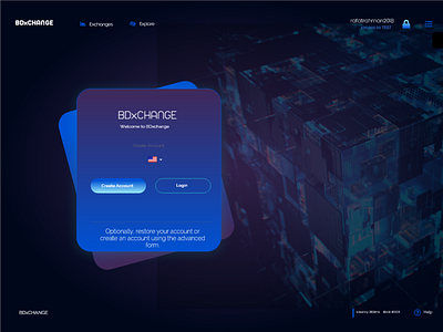 Bdxchange Website Login adobe xd block chain creativerafat illustration login ui