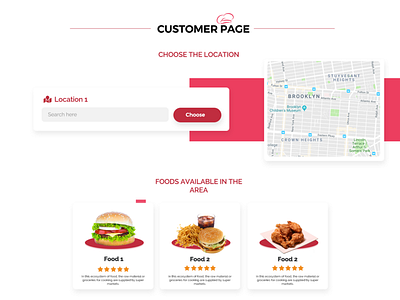 Customer Order Form adobe xd creativerafat food app resturant ui