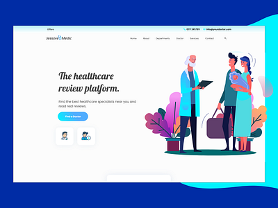 Search a Doctor 2020 website design