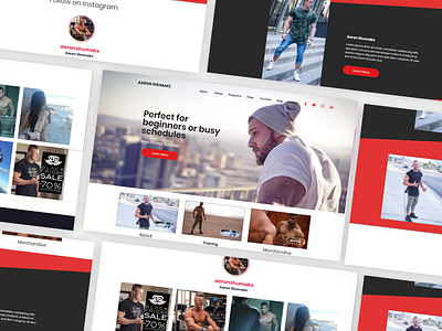 Fitness Freaks Landing page Design 2020 trend adobe photoshop cc adobe xd bangladesh creativerafat fitness maxrafat ui ux