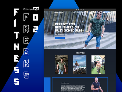 Fitness Freak website 02 Concept