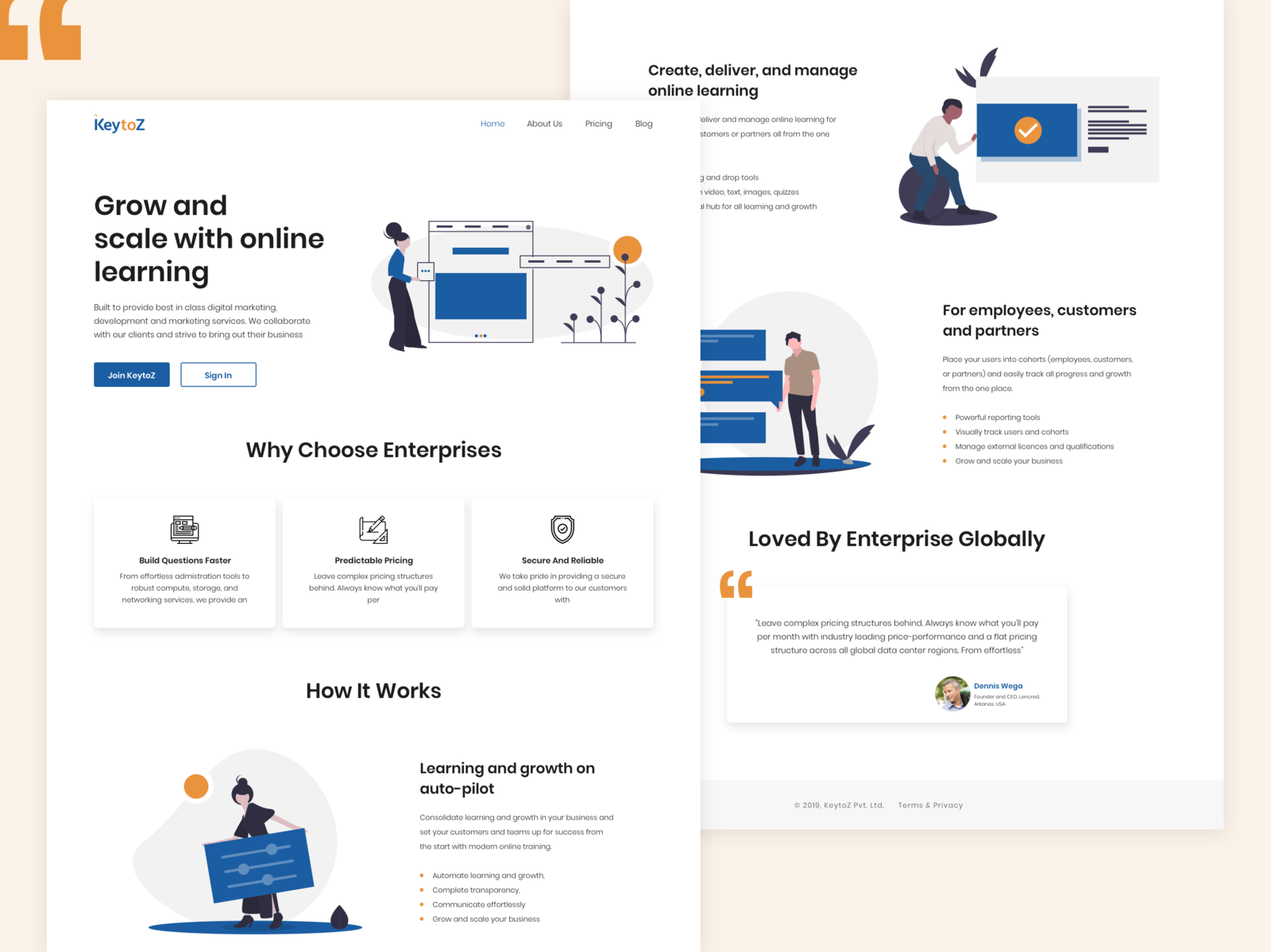Landing Page For Keytoz By Shumroze Bhat On Dribbble