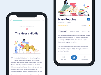 Book App - Exploration 2019 trend app appdesign book clean illustration ios minimal typography ui ux vector web website