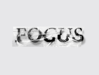 Focus: Text Exploration branding design font logo photoshop texture typography web
