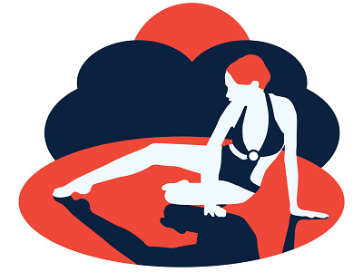 Sunbath branding clouds design fitness gym icon illustration logo model summer sun sunbath swimming vector