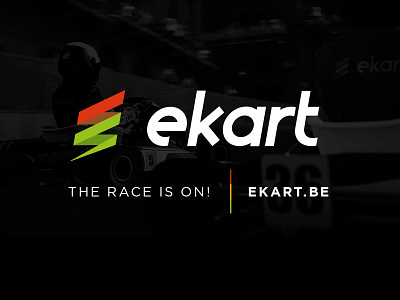 logo - eKart baseline branding electric karts lightning logo design promo racing