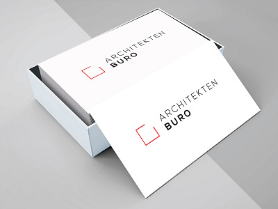 logo - Architektenburo architecture branding clean letterpress logo design minimal simplicity whitespace