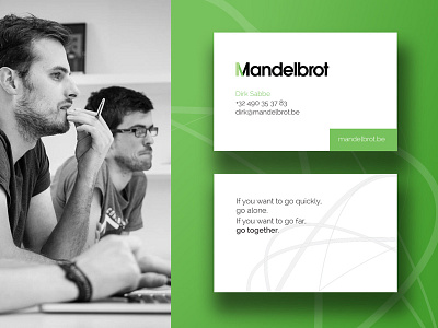 business cards - mandelbrot branding business cards clean corporate logo design mark minimal quote simplicity symbol