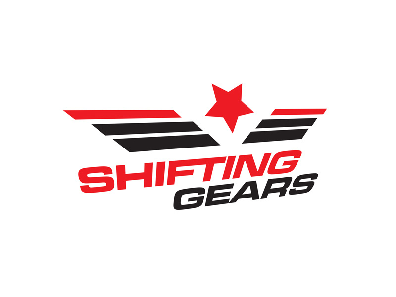 logo shifting gears by STRAK on Dribbble