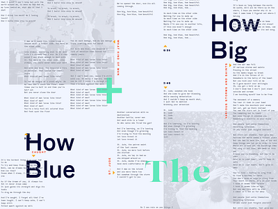 How Big, How Blue, How Beautiful / Florence + the Machine blue florence the machine florence welch fold out music poster record typography