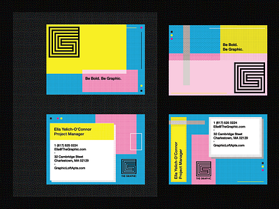 Unused Stationery brand branding business card cmyk design graphic halftone identity logo pattern type typography