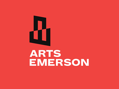 Arts Emerson Logo art art logo boston brand branding design designer dribbble emblem identity illustrator logo theatre vector wordmark
