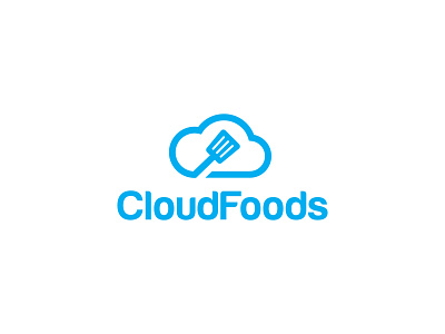 Cloudfoods Logo branding design graphic design logo minimal minimalist logo vector