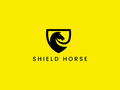 Shield Horse Logo branding graphic design logo minimalist logo vector