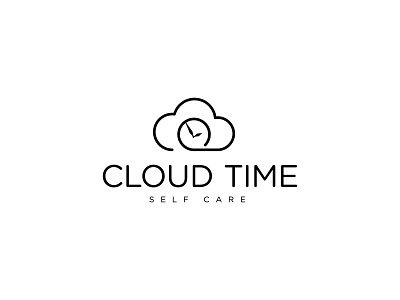 Cloud Time Logo branding design graphic design logo minimalist logo vector