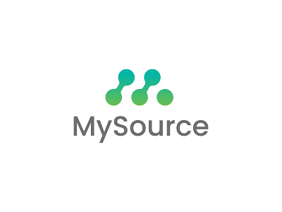 MySource Logo branding design graphic design logo minimalist logo vector