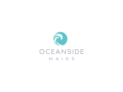 Oceanside Maids Logo branding design graphic design logo minimal minimalist logo vector