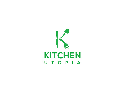 Kitchen Utopia Logo branding design graphic design logo minimal minimalist logo vector