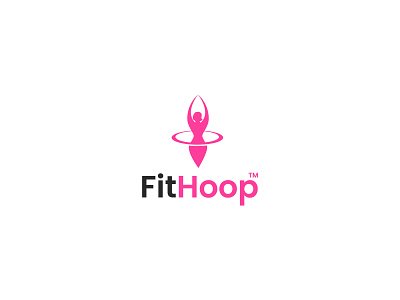 FitHoop Logo branding design fit logo graphic design hula hoop logo logo minimal minimalist logo vector