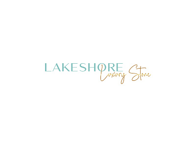 Lakeshore Luxury Stone branding design graphic design logo luxury logo minimal minimalist logo vector