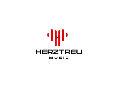 Herztreu Music Logo branding design graphic design logo media logo minimal minimalist logo music logo vector