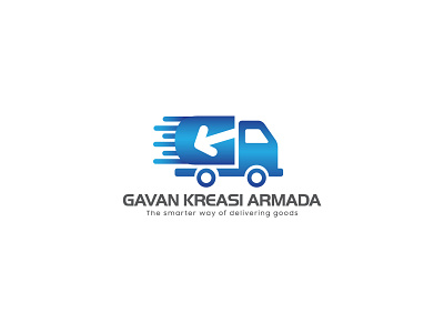 Gavan Kreasi Armada Logo branding delivery logo design expedition logo graphic design logo minimal minimalist logo vector