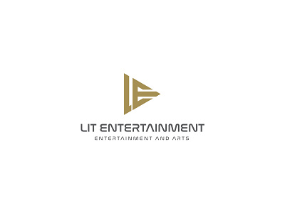 Lit Entertainment branding design entertaiment logo graphic design logo minimal minimalist logo vector video logo
