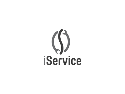 Iservice Logo branding design graphic design logo minimal minimalist logo vector