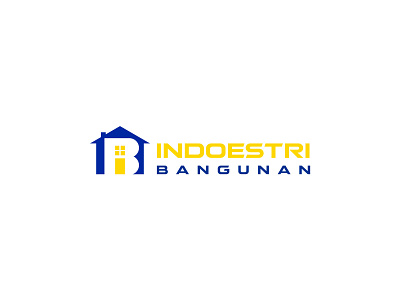 Indoestri Bangunan Logo branding design graphic design logo minimal minimalist logo property logo real estate logo vector
