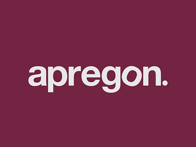 Apregon logo rebrand brand by joshua branding logo typography