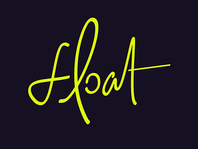 Float branding logo typography