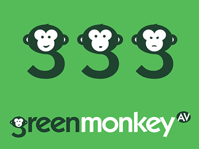 Green Monkey Logo Design design logo