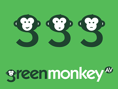 Green Monkey Logo Design