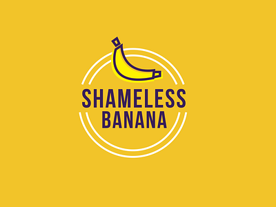 Shameless Banana Logo awareness banana bananas branding design enviroment flat illustration logo minimal plastic plastic bag shameless sustainability sustainable