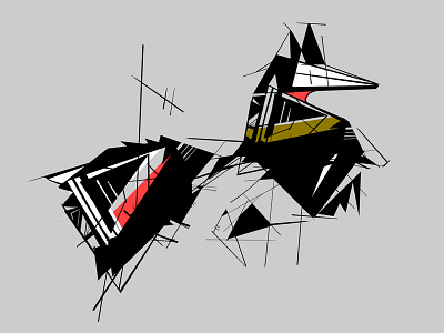 construct dog 1 abstract construct design drawing dynamic flat graphic design illustration minimal sketch vector