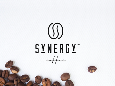 Synergy coffee abstract cafe clever coffee coffeebean creative icon logo logo design logo designer logo mark logotype mark monogram simple symbol synergy