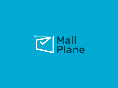 Mail Plane abstract clever creative lines logo logodesign logotype mail mark minimal simple symbol