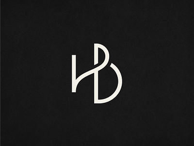 HB monogram abstract creative elegant lines logo logo design mark minimal monogram monogram logo simple symbol