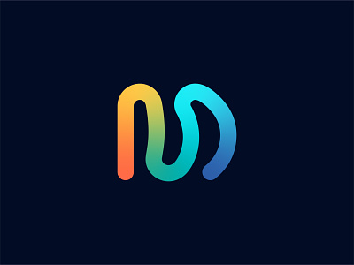 M concept for a virtual reality company abstract colorful creative creativelogo logo logodesign logodesigns logotype mark minimal monogram monogramlogo simple symbol