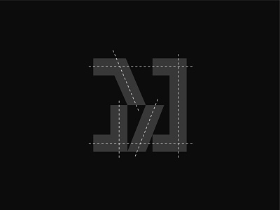 M monogram creative design guidelines logo logogrids logomark mark minimal simple symbol