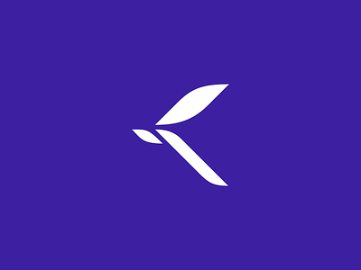 Bird K bird esense logo logotype mark minimal symbol