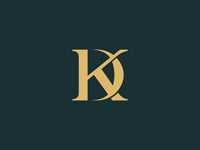 KD monogram esense logo logotype mark monogram symbol